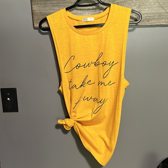 NWOT sheshow Cowboy take me away muscle shirt - Picture 3 of 7
